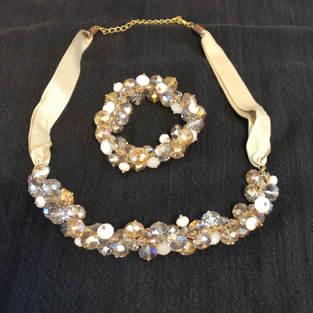 Vintage Ali Khan of New York Ribbon Necklace AND Bracelet Pls Read